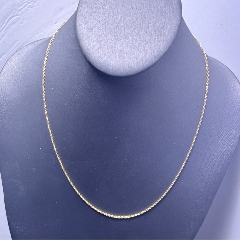 5pcs - New Old Stock Vintage 20” Dainty Gold tone Chain Necklace - sign Korea